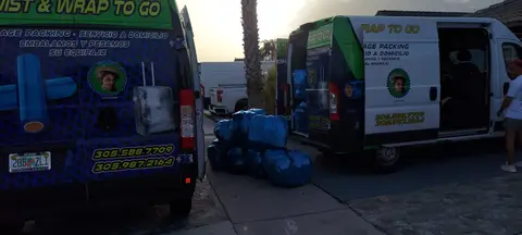 Luggage protection and wrapping service